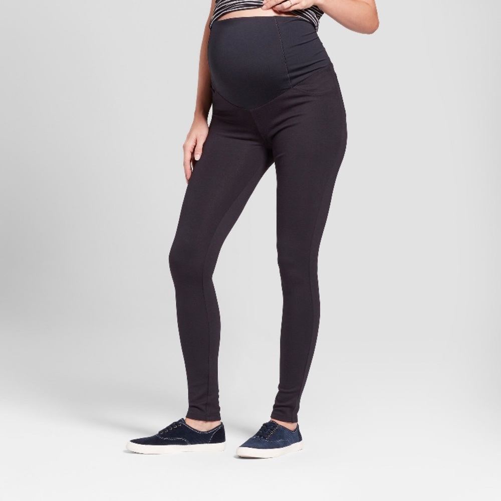 Black maternity leggings